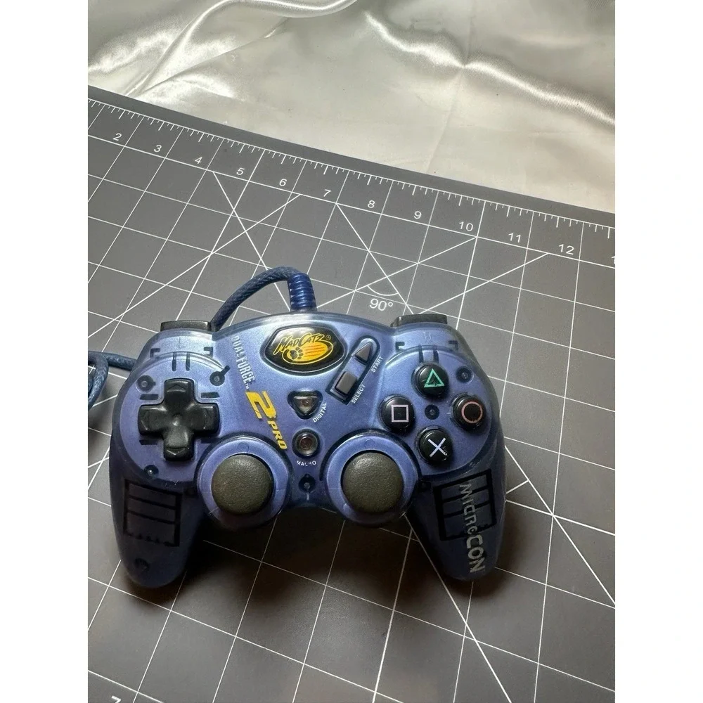 Ps2 Wired Controller Microcon Mad Catz Pro 2 Blue PlayStation 2 Ps2